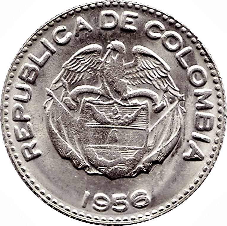 Colombia 10 Centavos Coin | Indio Chief Calarca | 1952 - 1967