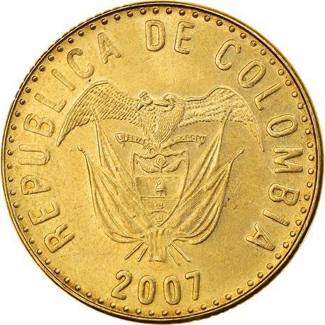 Colombia 100 Pesos | Liberty and Order | Laurel wreath Coin | 1992 - 2012