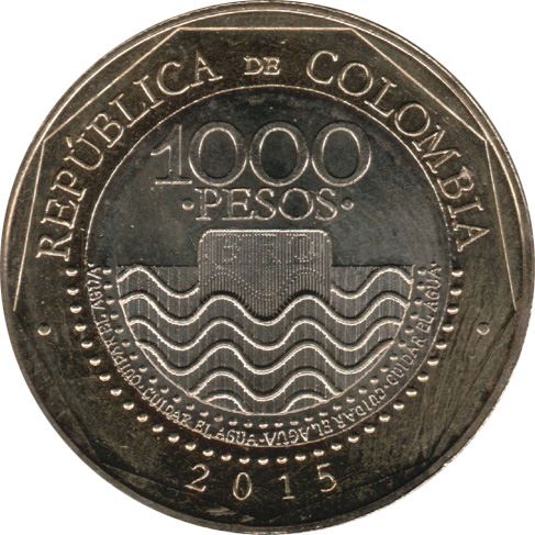 Colombia 1000 Pesos | Loggerhead turtle Coin | 2012 - 2020