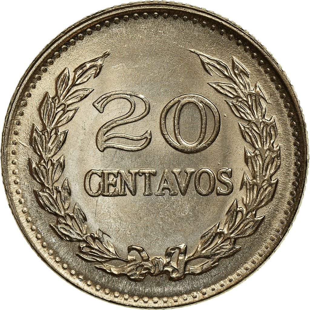 Colombia | 20 Centavos Coin | General Santander | 1967 - 1969