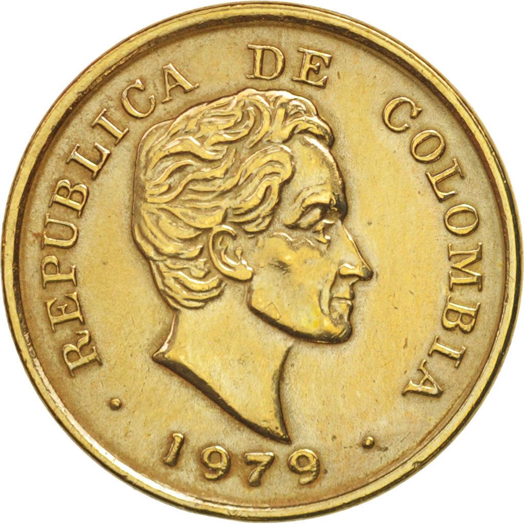 Colombia | 25 Centavos Coin |Simon Bolivar | Military Leader | Politician | Km:267 | 1979