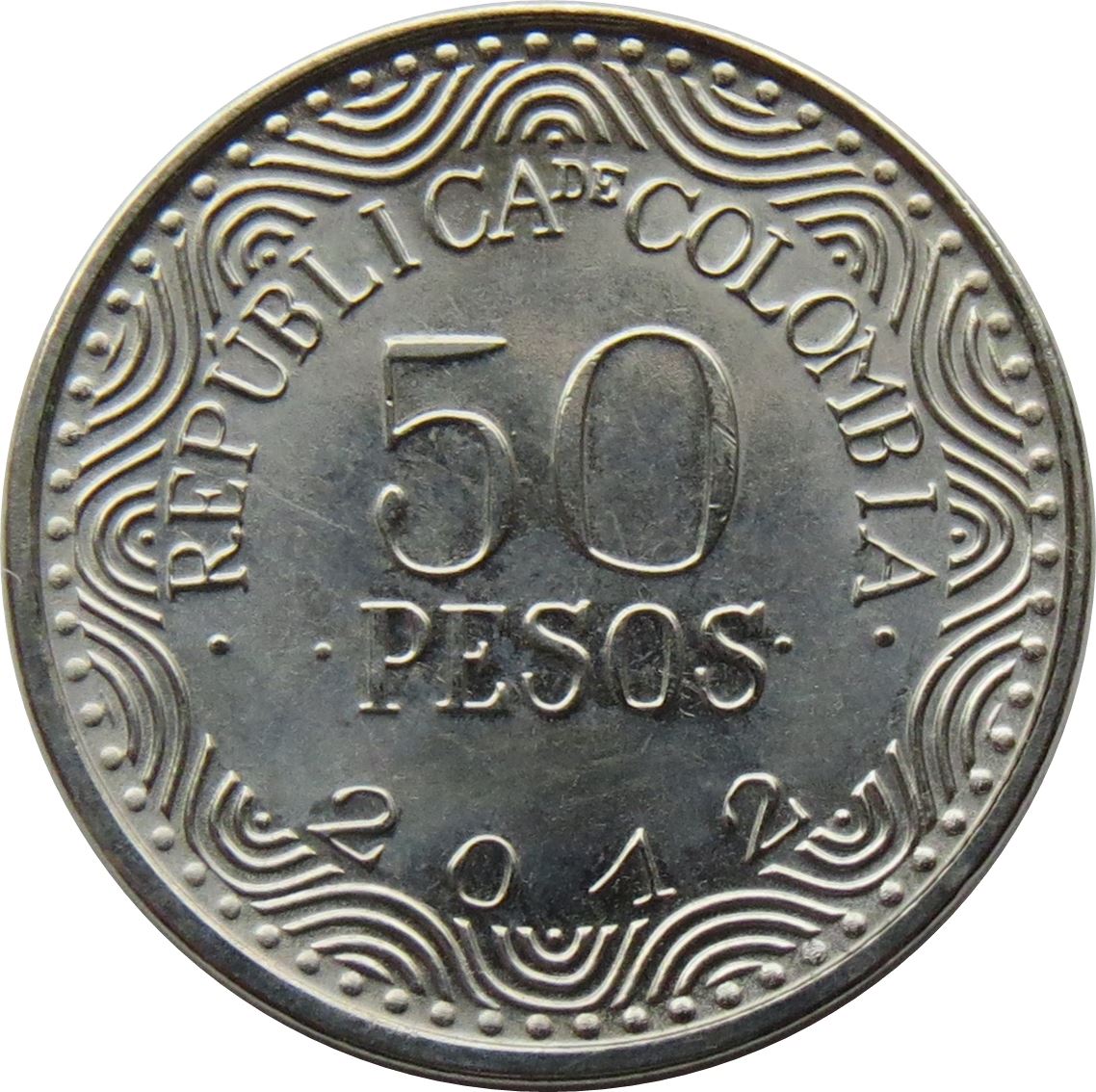 Colombia | 50 Pesos Coin | Spectacled bear | 2012 - 2023