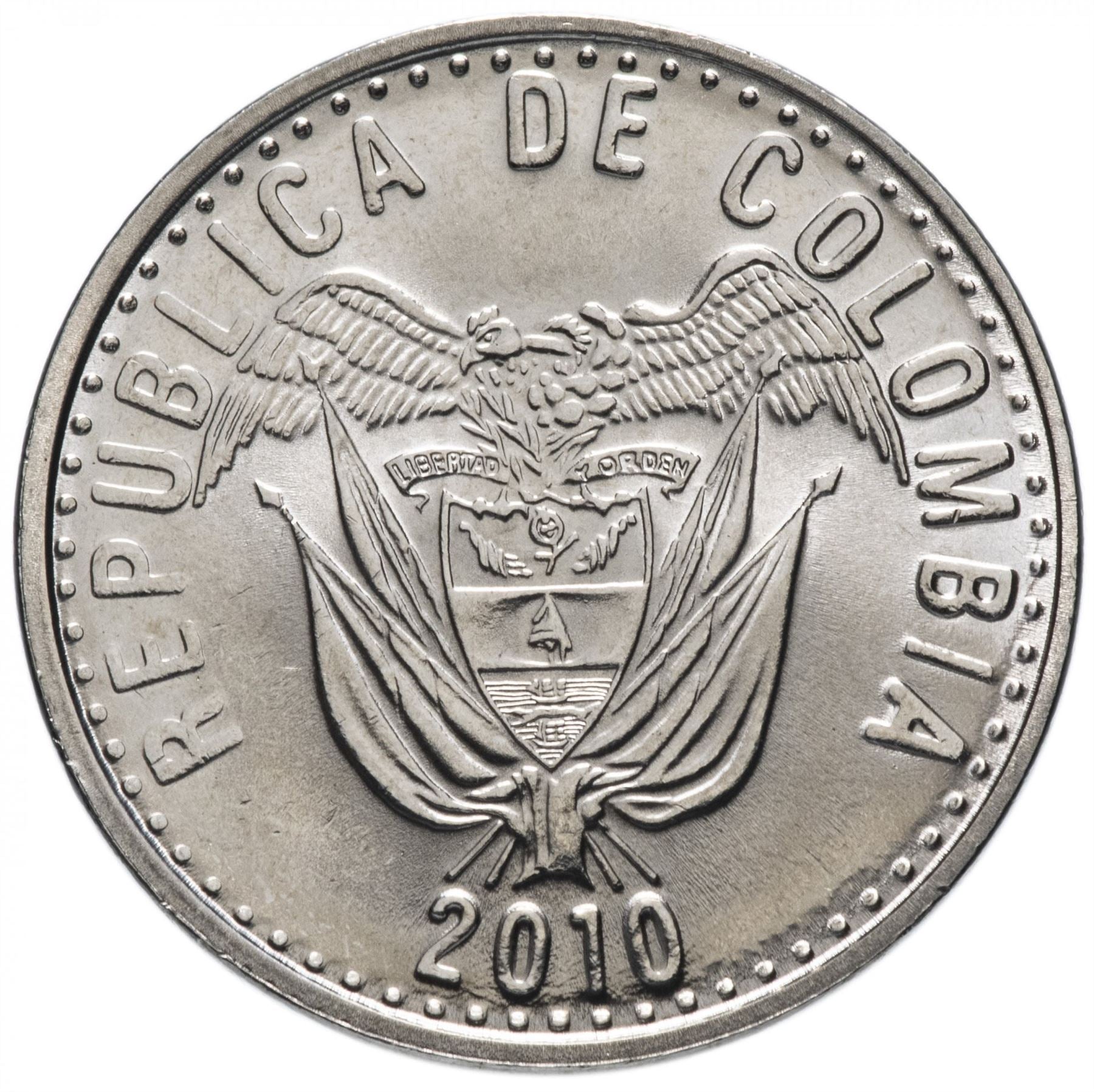 Colombia 50 Pesos | Wreath Coin | 2007 - 2012