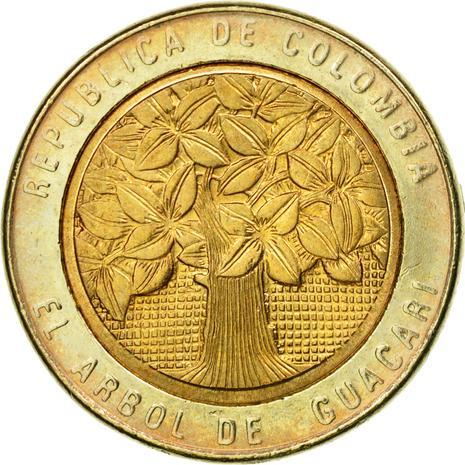 Colombia 500 Pesos | Guacarí holy tree Coin | 1993 - 2012