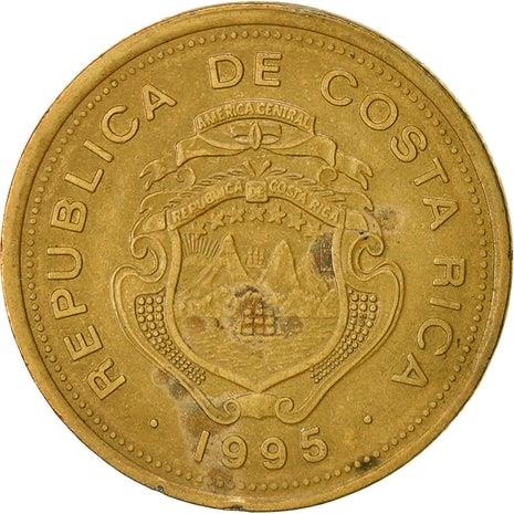 Costa Rica Coin | 100 Colones | Stars | Volcno | Ship | Sun | KM230 | 1995