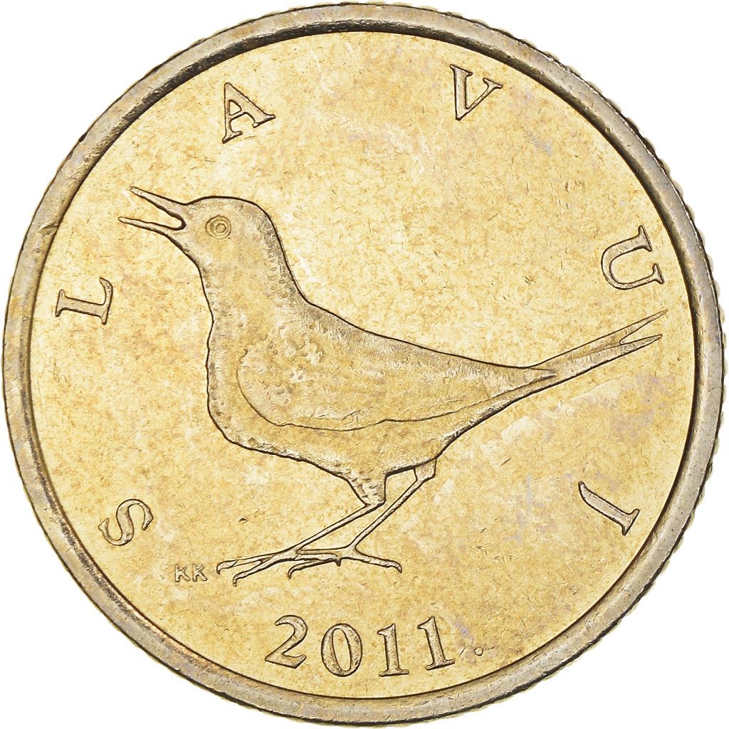 Croatia Coin Croatian 1 Kuna | Marten | Nightingale Bird | KM9.1 | 1993 - 2021