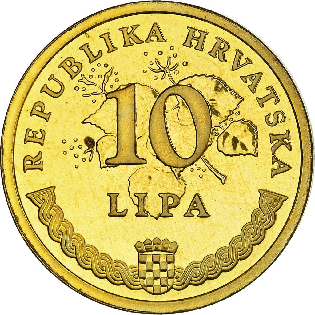 Croatia Coin Croatian 10 Lipa | Tobacco Plant | KM16 | 1994 - 2020