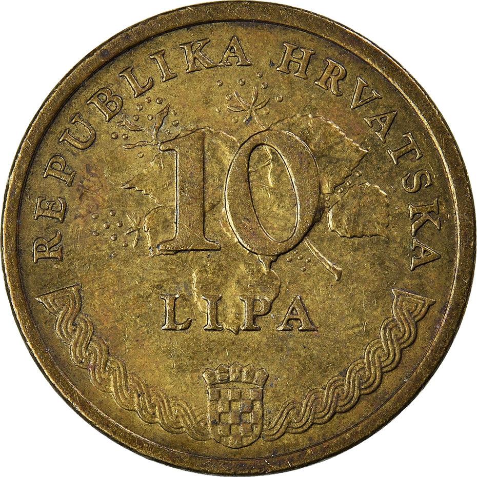 Croatia Coin Croatian 10 Lipa | Tobacco Plant | KM16 | 1994 - 2020