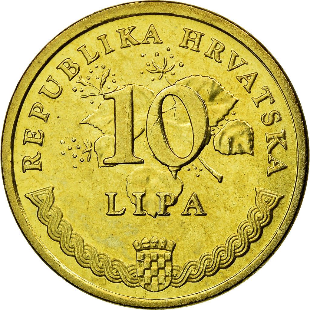 Croatia Coin Croatian 10 Lipa | Tobacco Plant | KM6 | 1993 - 2021