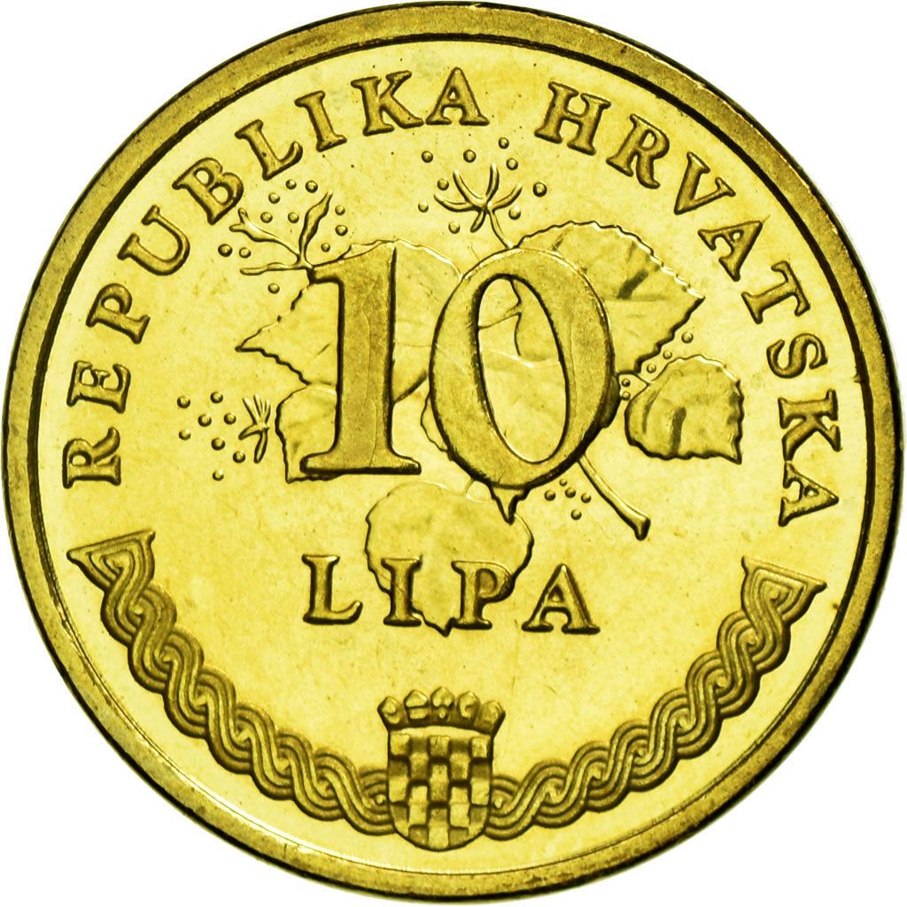 Croatia Coin Croatian 10 Lipa | Tobacco Plant | KM6 | 1993 - 2021