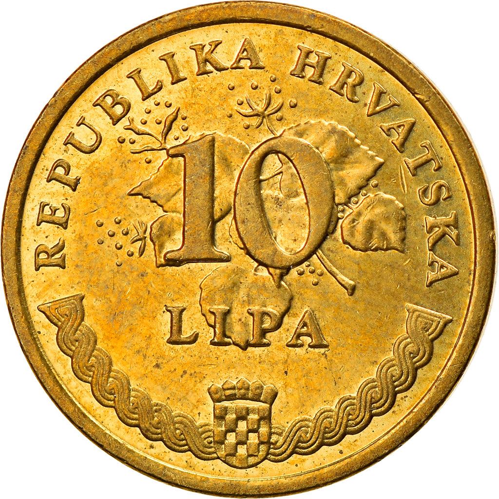 Croatia Coin Croatian 10 Lipa | Tobacco Plant | KM6 | 1993 - 2021