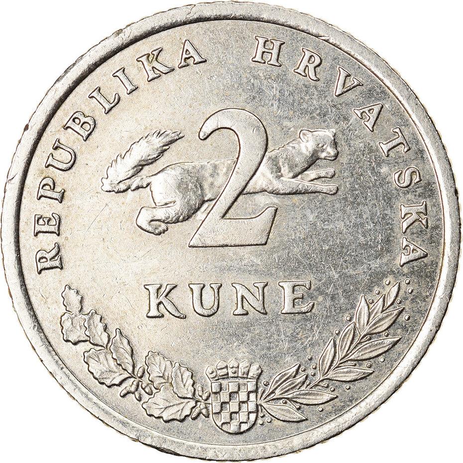 Croatia Coin Croatian 2 Kune | Marten | KM21 | 1994 - 2020