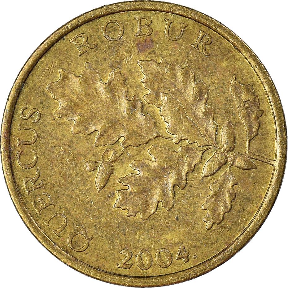 Croatia Coin Croatian 5 Lipa | Linden Branch | Red Oak | KM15 | 1994 - 2020