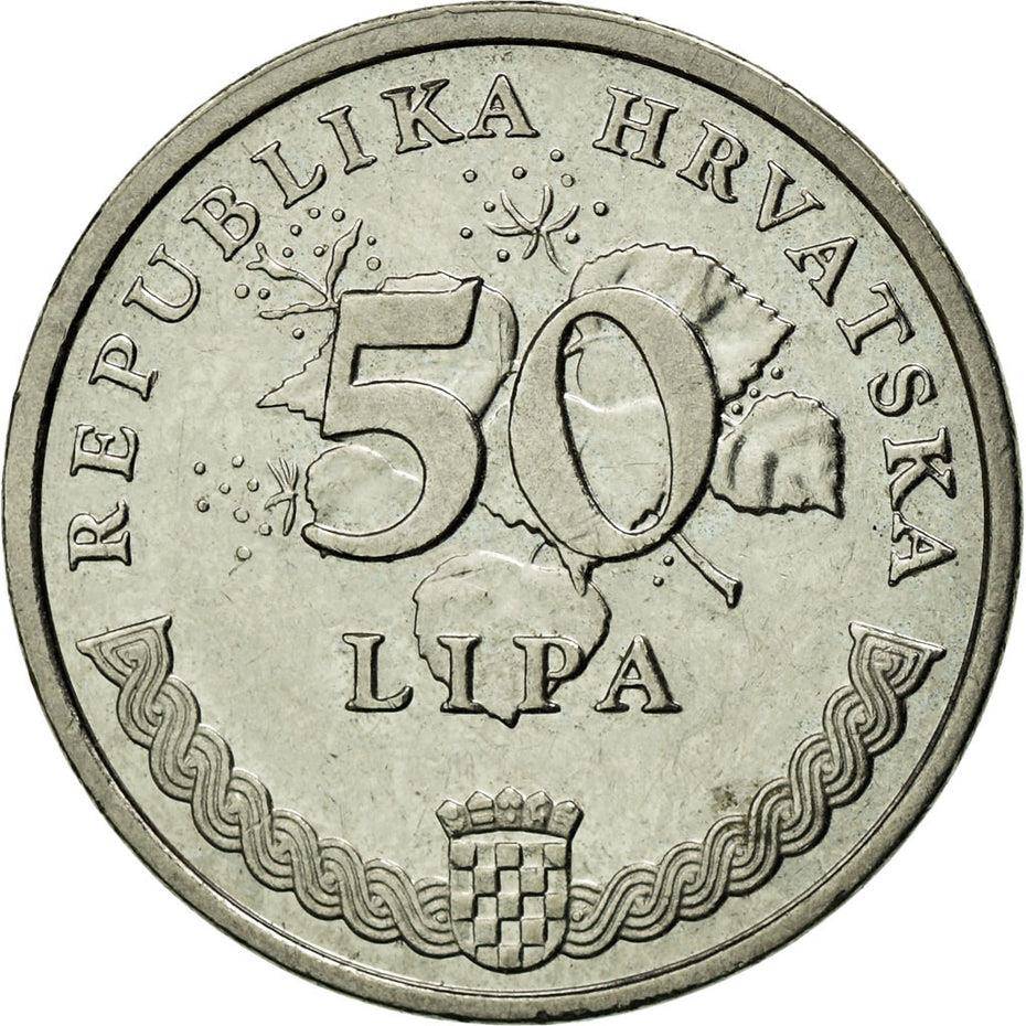 Croatia Coin Croatian 50 Lipa | Velebit Degenia | KM8 | 1993 - 2021