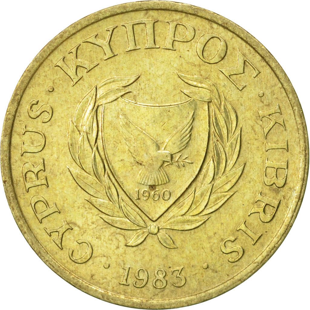 Cyprus 1 Cent Coin | KM53.1 | 1983