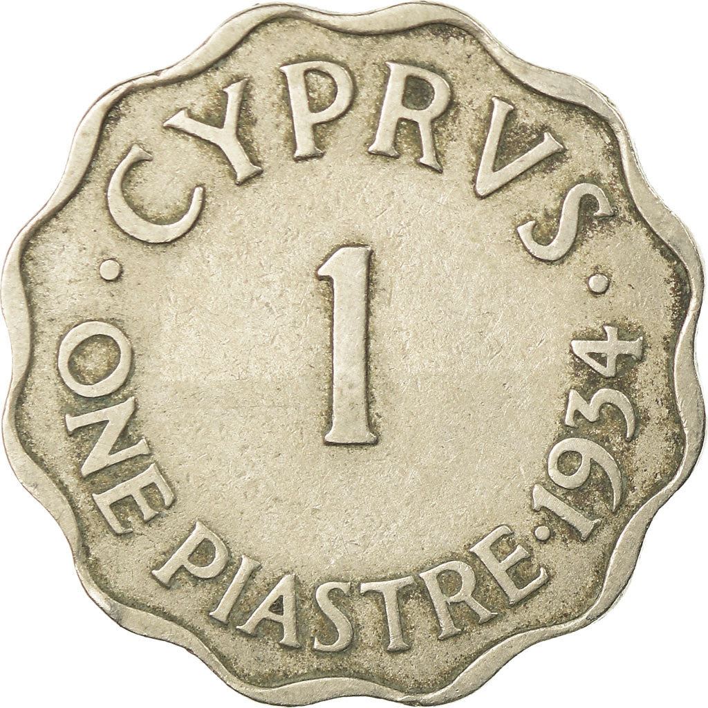 Cyprus | 1 Piastre Coin | King George V | 1934