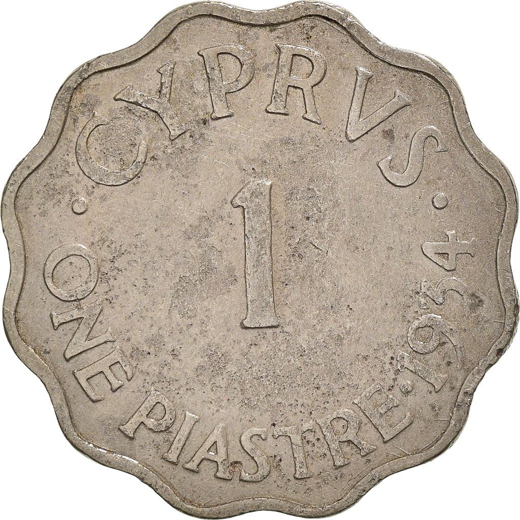 Cyprus | 1 Piastre Coin | King George V | 1934