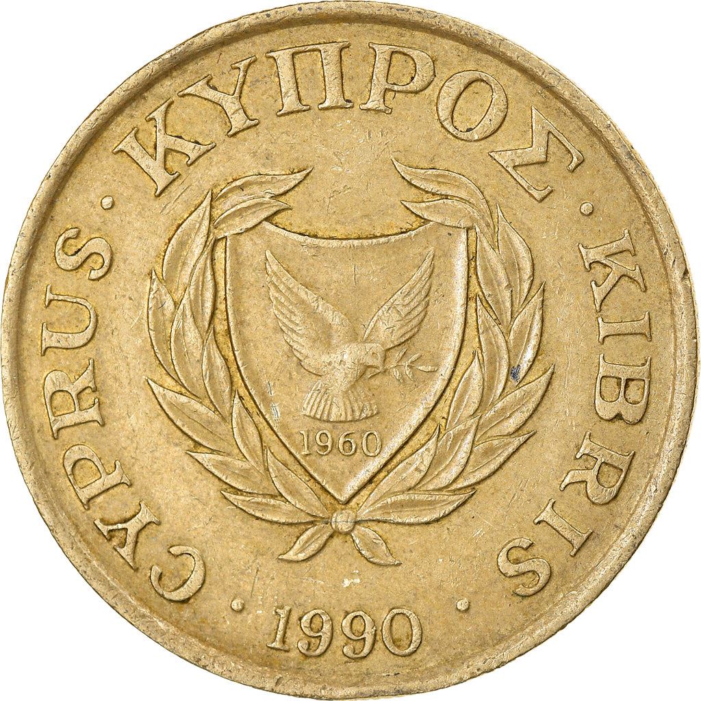 Cyprus 10 Cents Coin | Phini Village Vase | KM56.2 | 1985 - 1990