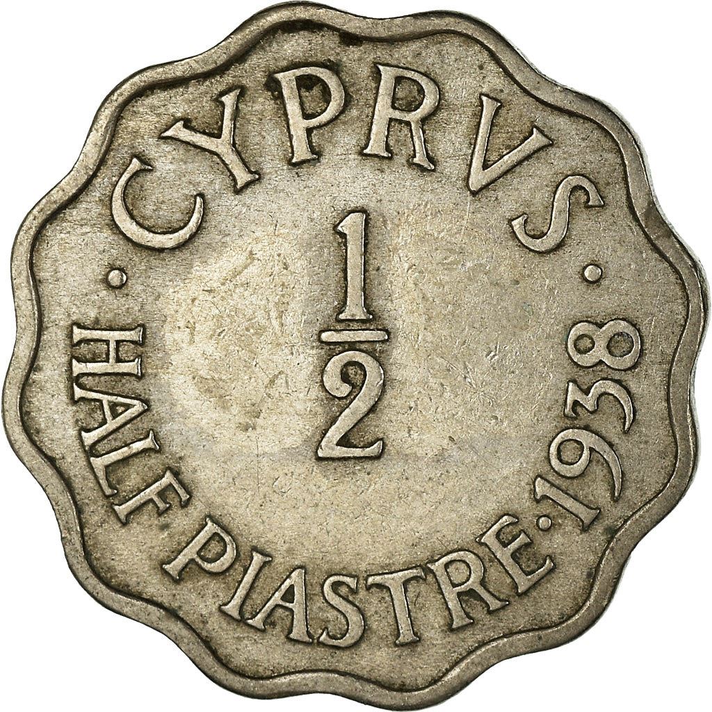 Cyprus 1/2 Piastre Coin | King George VI | KM22 | 1938