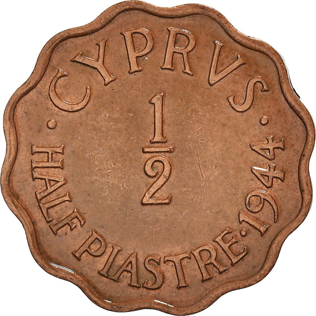 Cyprus 1/2 Piastre | King George VI | KM22a | 1942 - 1945