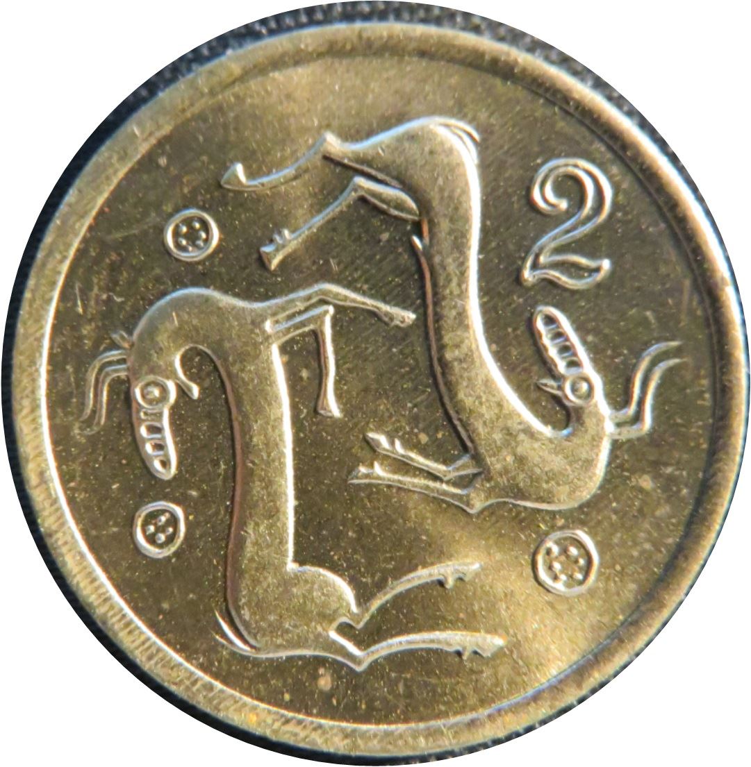 Cyprus 2 Cents Coin | Goat | KM54.2 | 1985 - 1990