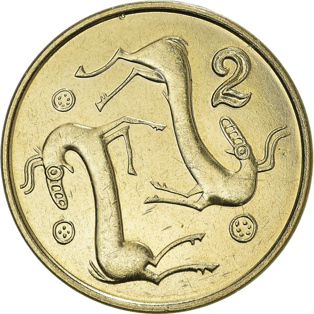 Cyprus 2 Cents Coin | Goat | KM54.3 | 1991 - 2004