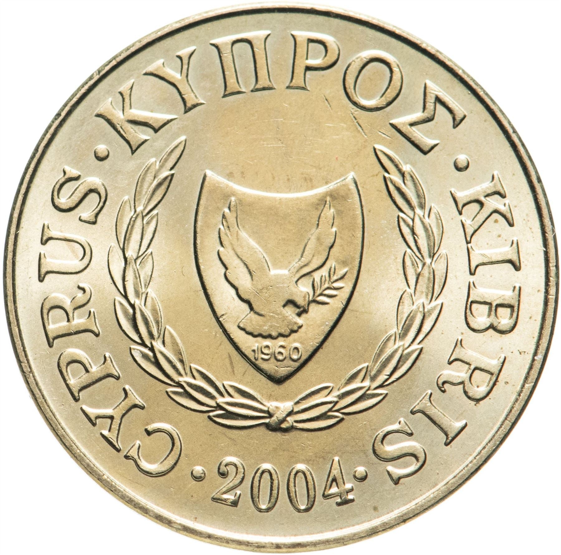 Cyprus 5 Cents Coin | Bull | KM55.3 | 1991 - 2004