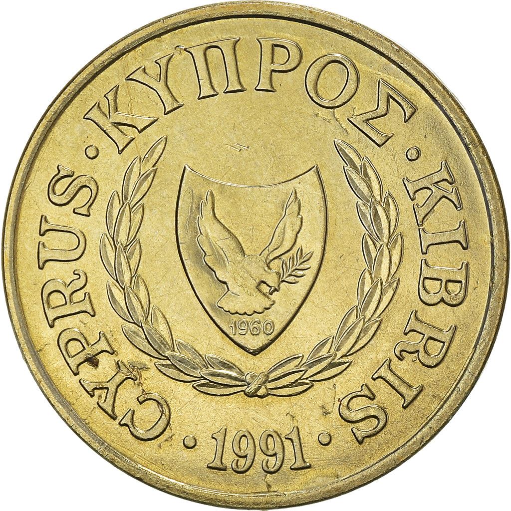 Cyprus 5 Cents Coin | Bull | KM55.3 | 1991 - 2004