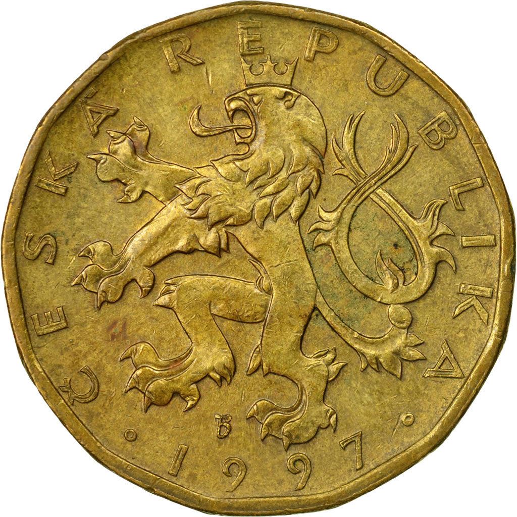 Czech Republic | 20 Korun Coin | Lion | Saint Wenceslas Monument | Wenceslas Square | KM5 | 1993 - 2021