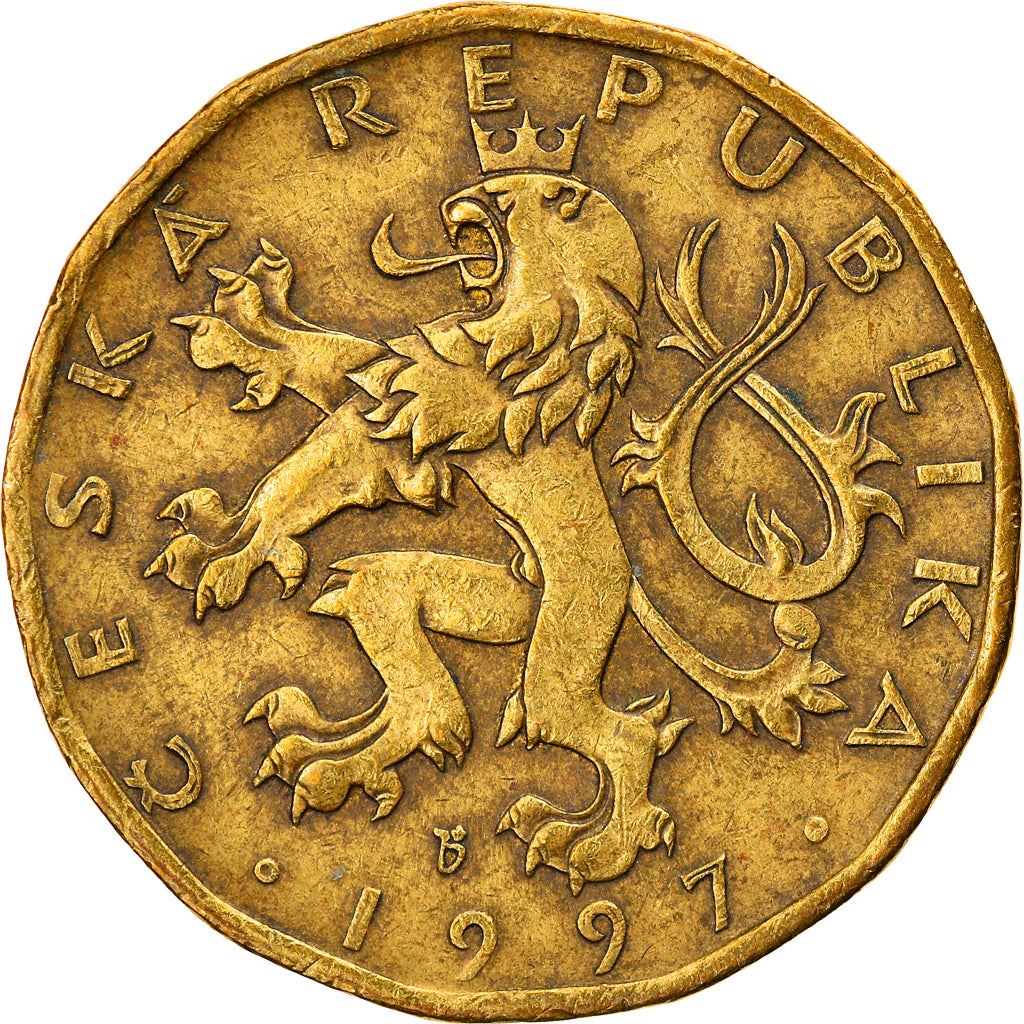 Czech Republic | 20 Korun Coin | Lion | Saint Wenceslas Monument | Wenceslas Square | KM5 | 1993 - 2021