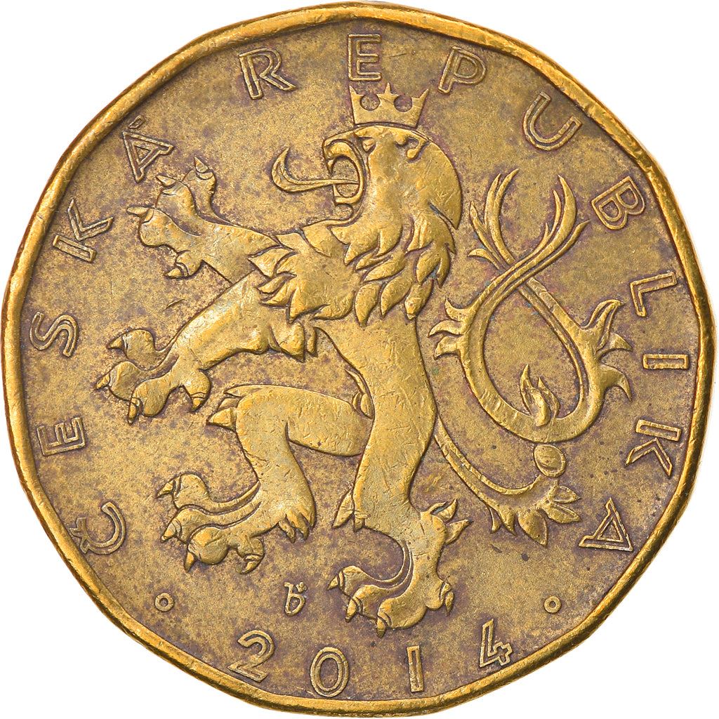 Czech Republic | 20 Korun Coin | Lion | Saint Wenceslas Monument | Wenceslas Square | KM5 | 1993 - 2021