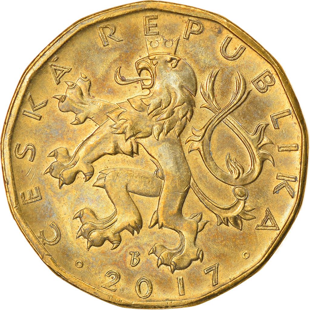 Czech Republic | 20 Korun Coin | Lion | Saint Wenceslas Monument | Wenceslas Square | KM5 | 1993 - 2021