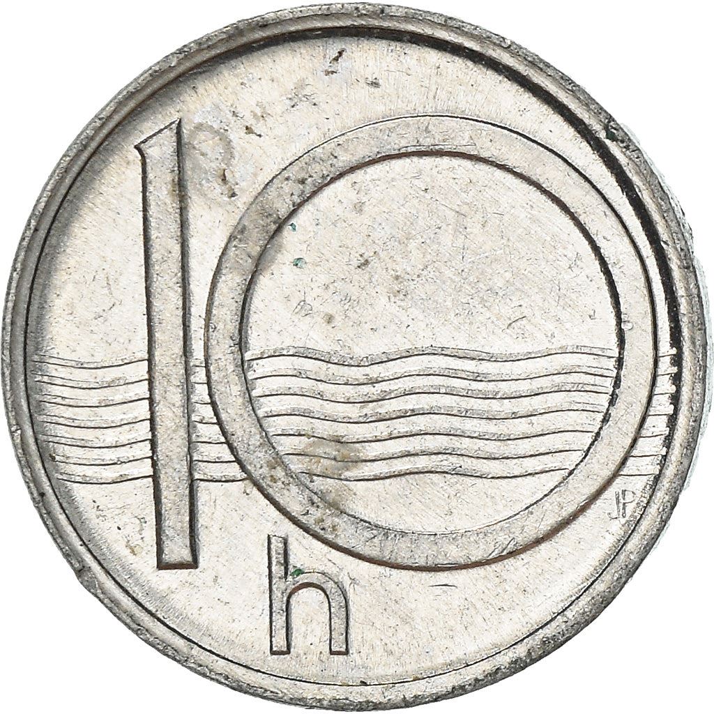 Czech Republic Coin Czech 10 Haleru | Lion | River | KM6 | 1993 - 2003