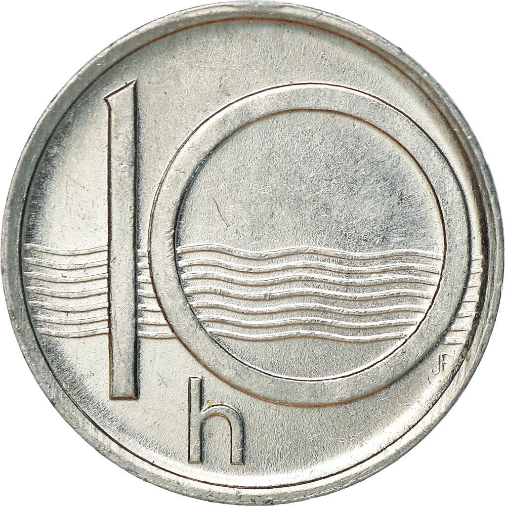 Czech Republic Coin Czech 10 Haleru | Lion | River | KM6 | 1993 - 2003