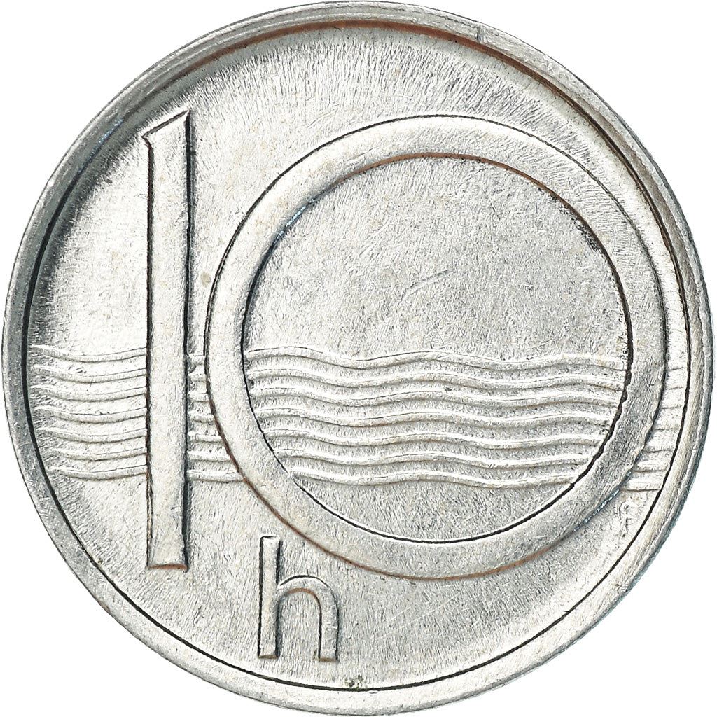 Czech Republic Coin Czech 10 Haleru | Lion | River | KM6 | 1993 - 2003