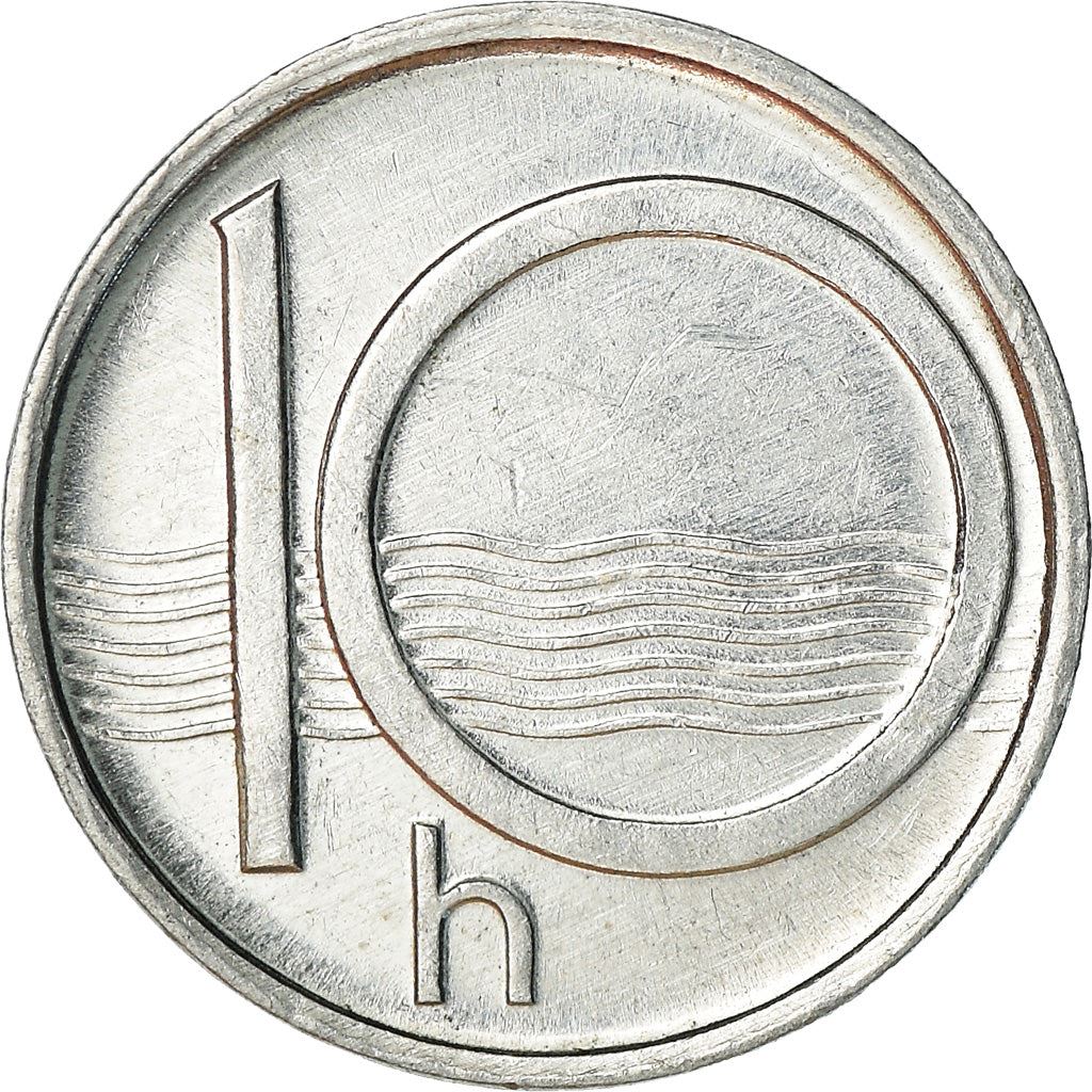 Czech Republic Coin Czech 10 Haleru | Lion | River | KM6 | 1993 - 2003