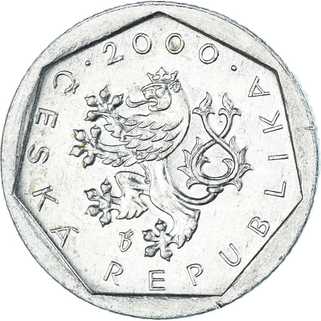 Czech Republic Coin Czech 20 Haleru | Lion | Linden Leaf | KM2 | 1993 - 2003