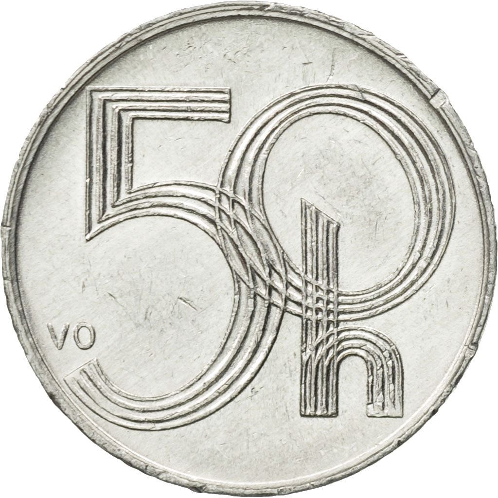 Czech Republic Coin Czech 50 Haleru | Lion | KM3 | 1993 - 2008