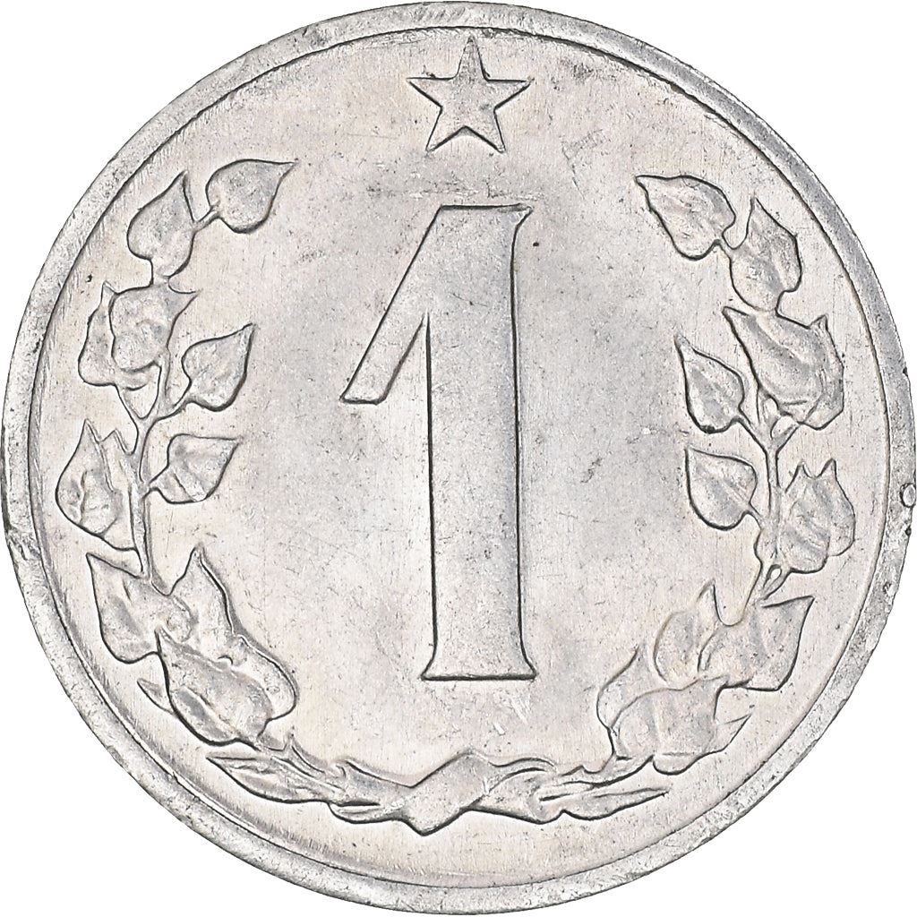 Czechoslovakia 1 Hale? | Linden Wreath | Star | KM51 | 1962 - 1986