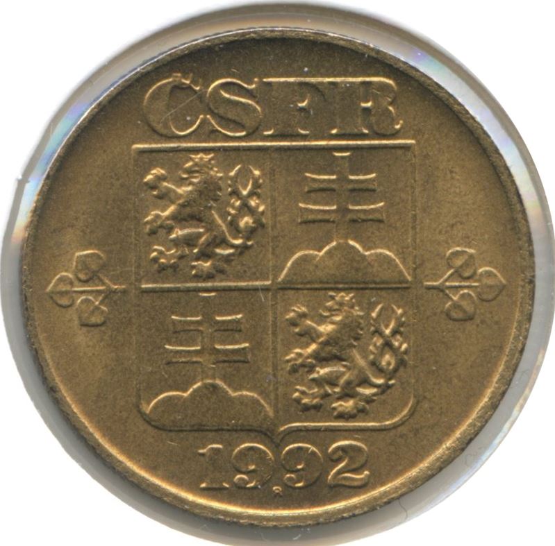 Czechoslovakia | 1 Koruna Coin | Linden Planting | KM151 | 1991 - 1992