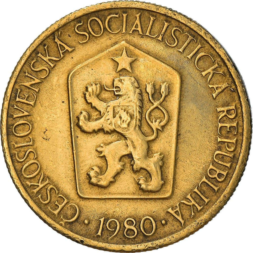 Czechoslovakia 1 Koruna Coin | Linden Sprig | KM50 | 1961 - 1990