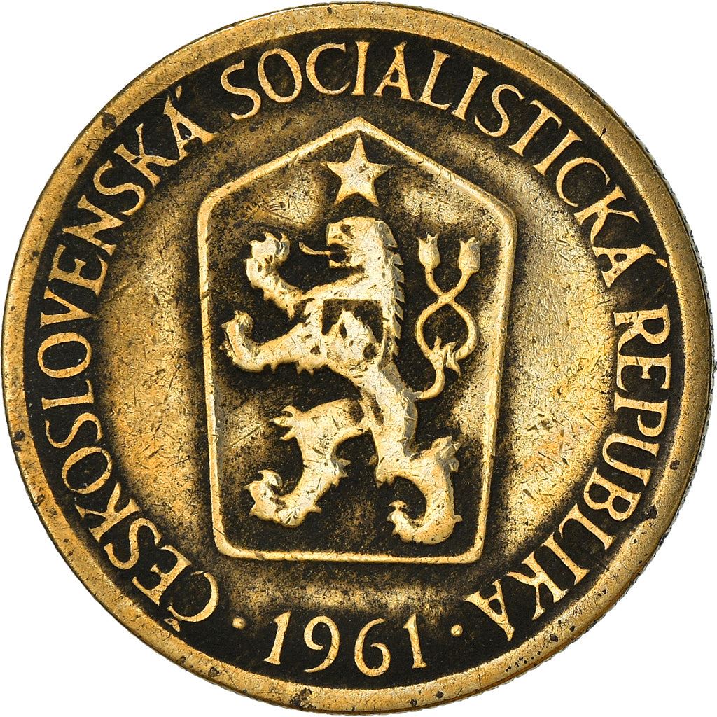 Czechoslovakia 1 Koruna Coin | Linden Sprig | KM50 | 1961 - 1990