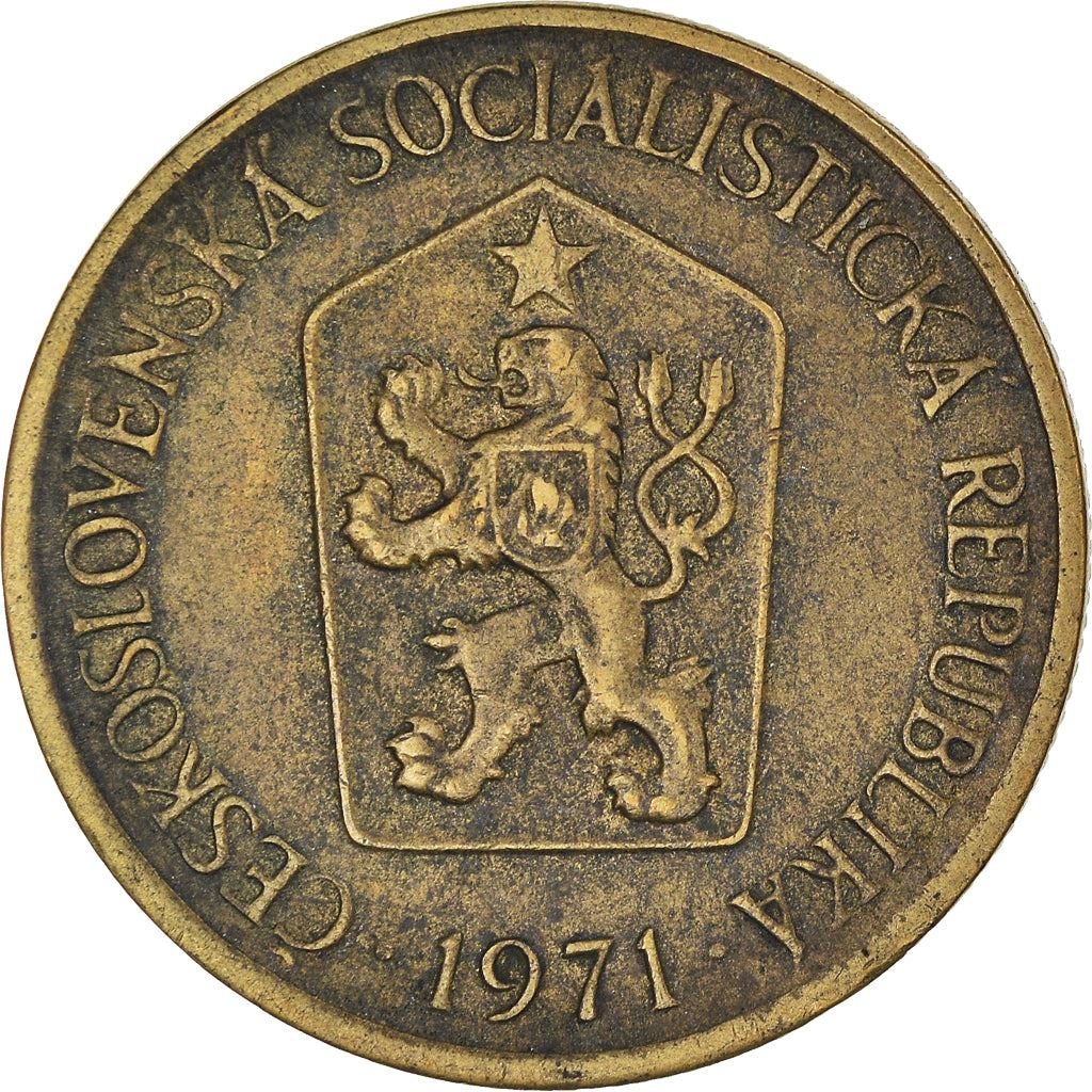 Czechoslovakia 1 Koruna Coin | Linden Sprig | KM50 | 1961 - 1990