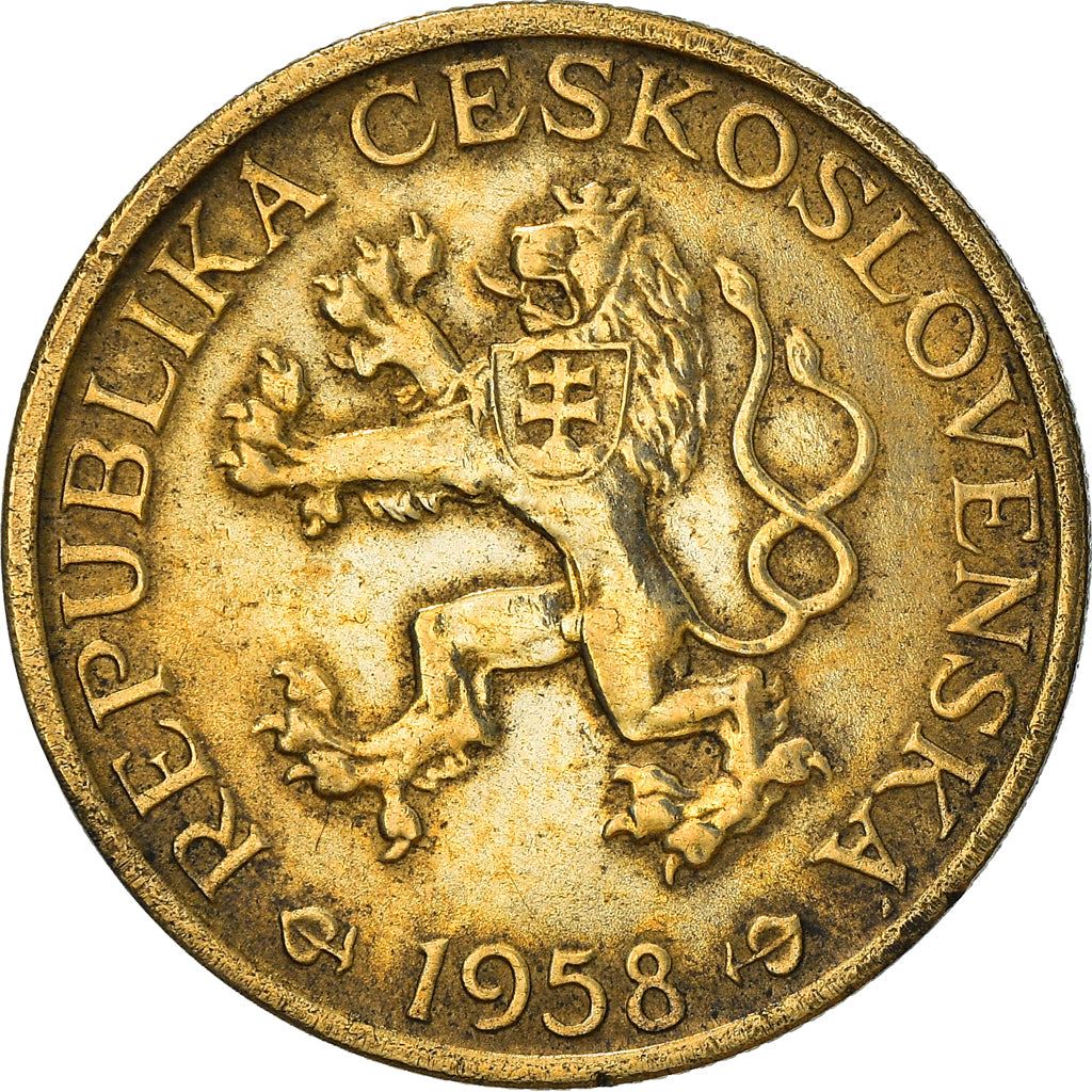 Czechoslovakia | 1 Koruna Coin | Lion | KM46 | 1957 - 1960