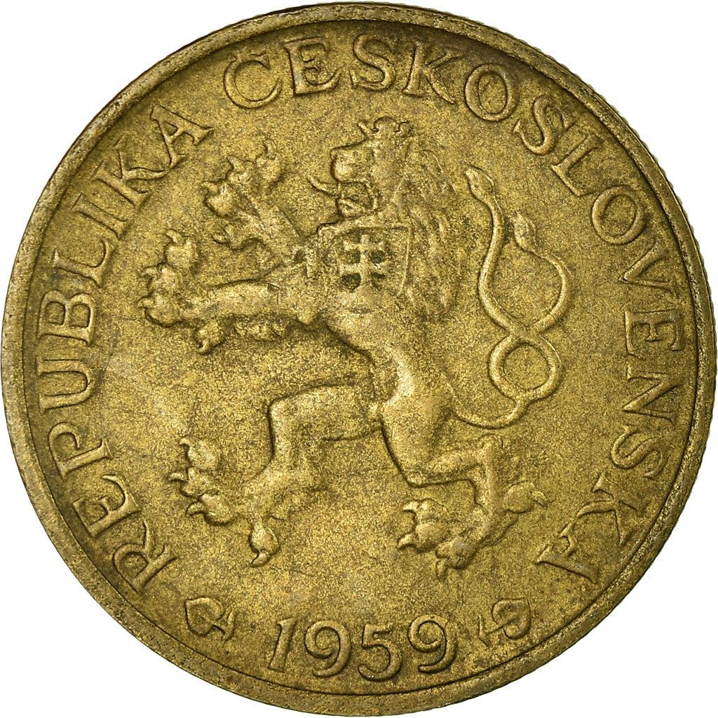 Czechoslovakia | 1 Koruna Coin | Lion | KM46 | 1957 - 1960