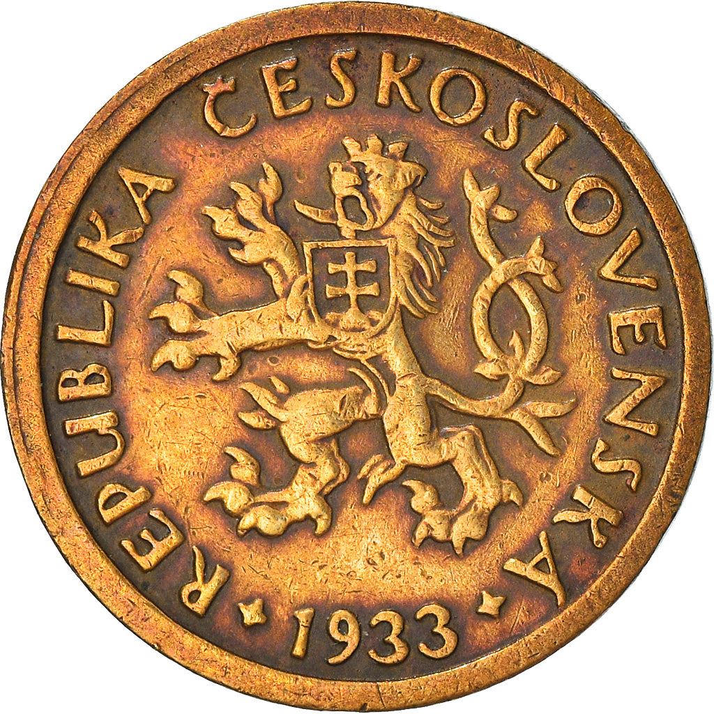 Czechoslovakia | 10 Haleru Coin | Charles Bridge | Prague | KM3 | 1922 - 1938