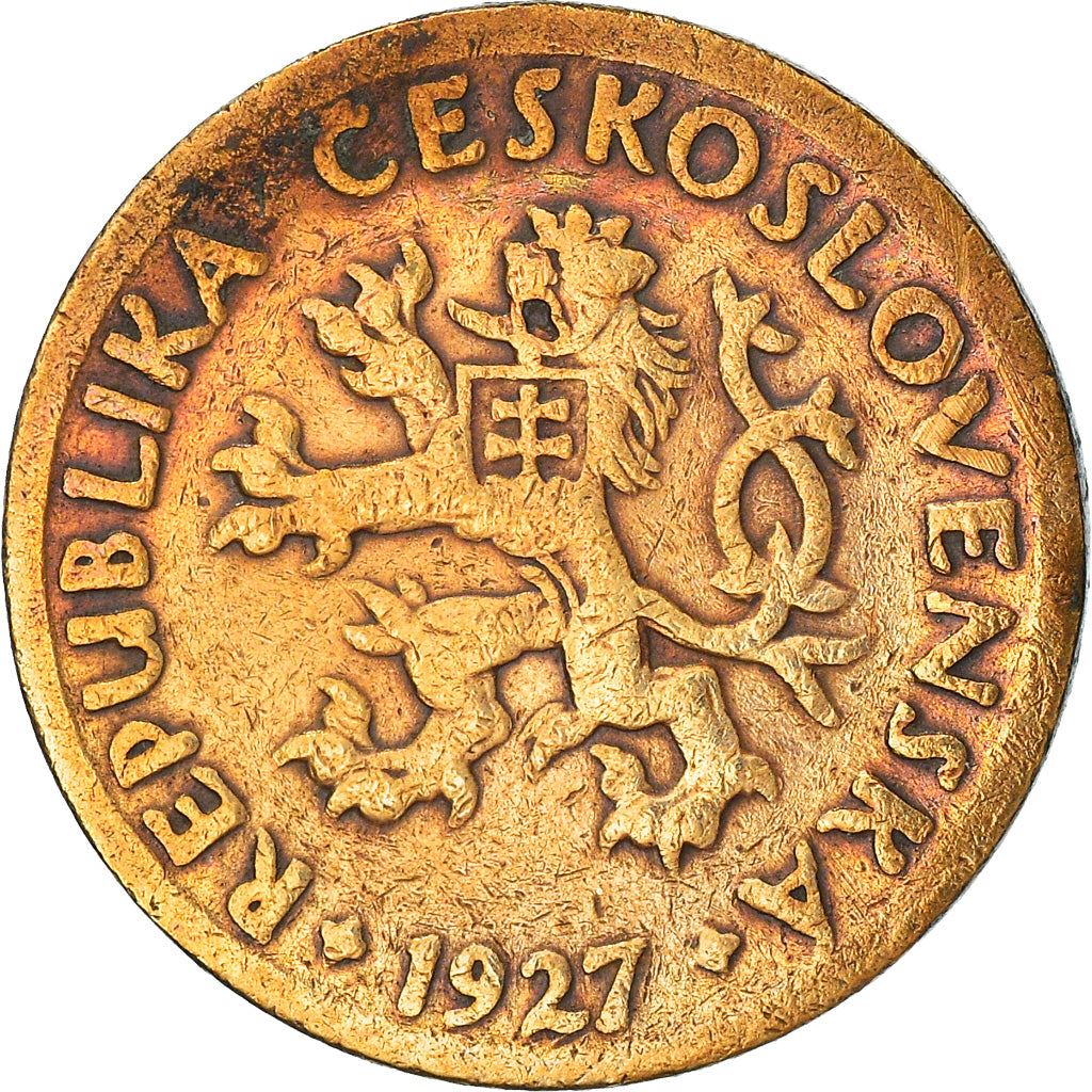 Czechoslovakia | 10 Haleru Coin | Charles Bridge | Prague | KM3 | 1922 - 1938