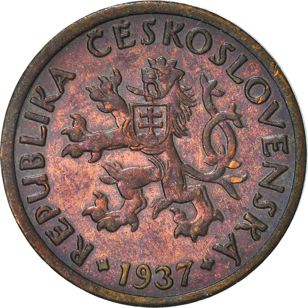 Czechoslovakia | 10 Haleru Coin | Charles Bridge | Prague | KM3 | 1922 - 1938