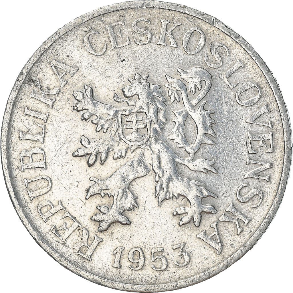 Czechoslovakia | 10 Haleru Coin | Czech lion | Km:38 | 1953 - 1958