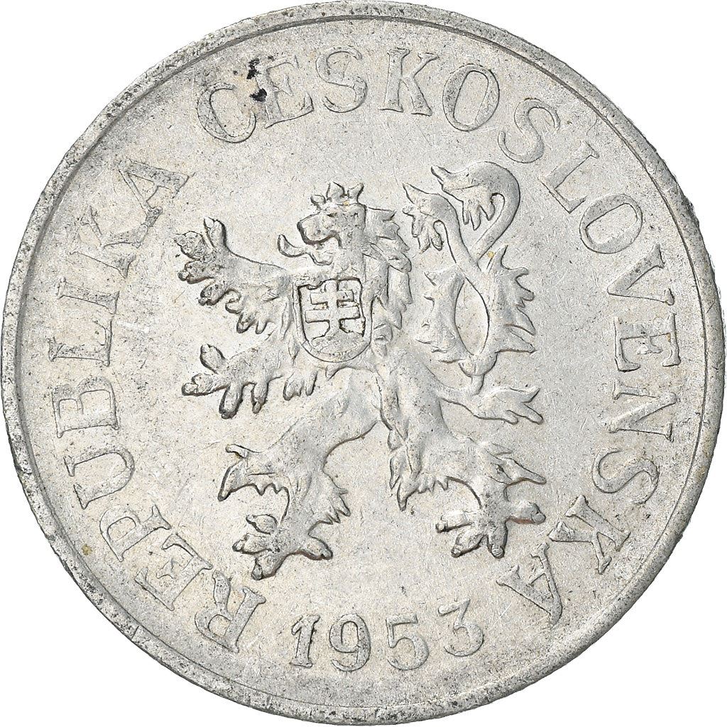 Czechoslovakia | 10 Haleru Coin | Czech lion | Km:38 | 1953 - 1958